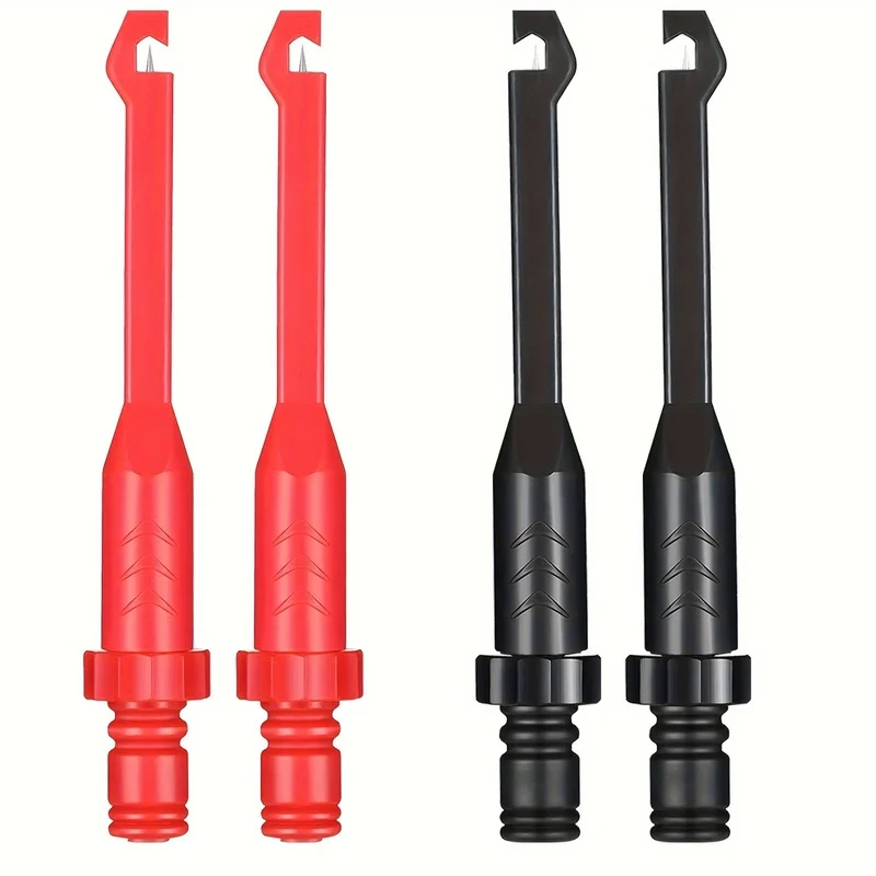 2개 정밀 백프로브 툴세트: ECU 진단용 비관통형 그리퍼가 있는 4mm 도금 바나나 커넥터