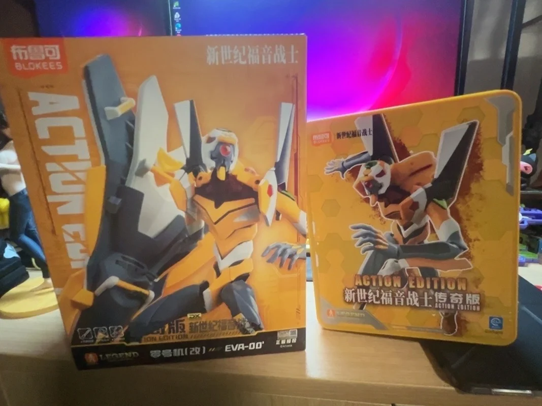 【En stock】Bloks Neon Genesis Evanglion versión legendaria Unidad 00 modificado Dx Deluxe Edition Anime Robot modelo de plástico regalo