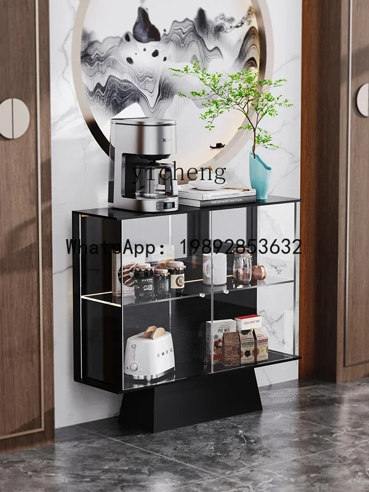 

b18Acrylic Sideboard Modern Simple and Light Luxury New Chinese Style Side Cabinet Living Room Chest of Drawers