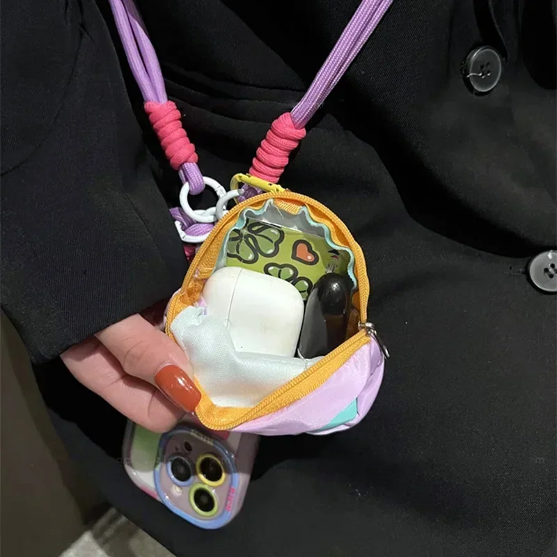 For iphone 15 16 11 12 13 14 Pro Max Phone Straps Painting Case Long Cross Body Lanyard Covers Protective Hand Chain Rich Shell