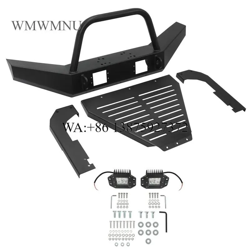 Wmwmnu Front Bumper for Polaris Ranger 400 500 800 570 EV ETX with LED Light 2011-2021