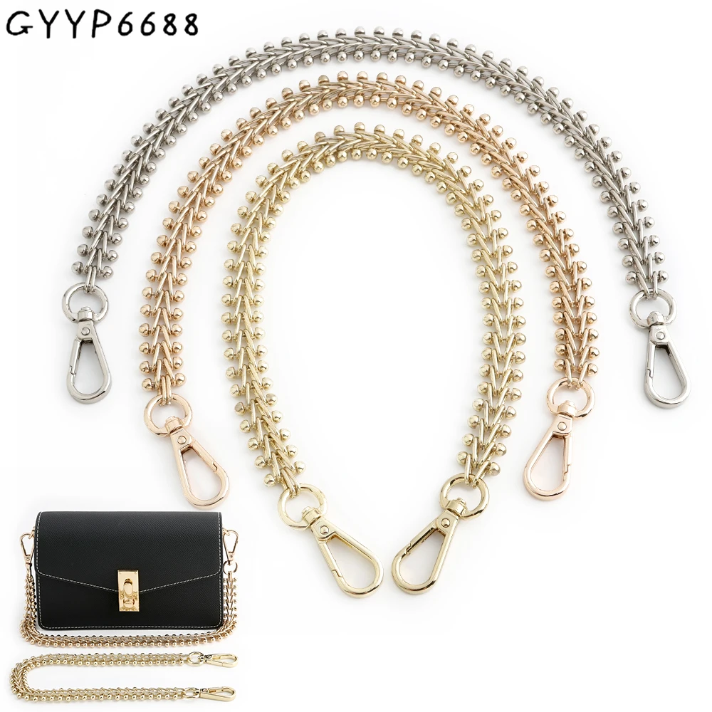 5PCS 30-60-100-120cm 17mm Metal Bag Chain For Satchel Hand-Woven Shoulder Handbag DIY Handmade Detachable Straps Accessories