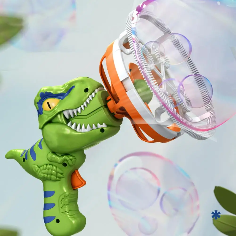 Bubble Blower ABS Bubble Blower Toy Cartoon Entertainment  Fashion Dinosaur Fan Bubble Machine