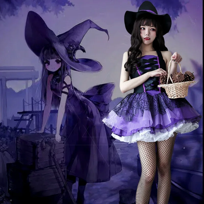 

Purple Lolita Witch Lolita JSK Costume Dress Halloween