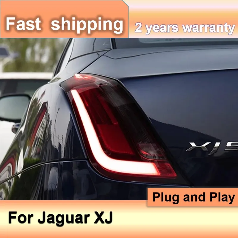 Car Accessories for Jaguar XJ Tail Lamp 2010-2016 Jaguar XJL Tail Light DRL Turn Signal Low High Beam Projector Lens