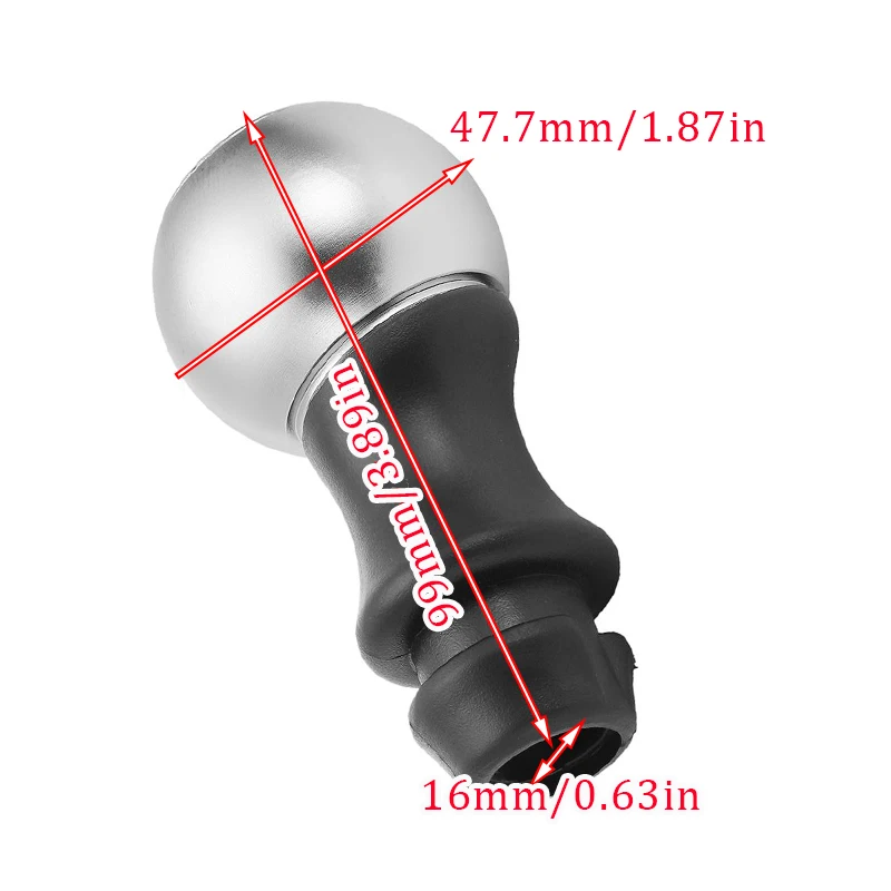 5 Speed Car Gear Shift Knob Lever Matte VTS Aluminum Alloy Sports Gear Shift Head For Peugeot 106 1007 206 107 306 307 308 2008