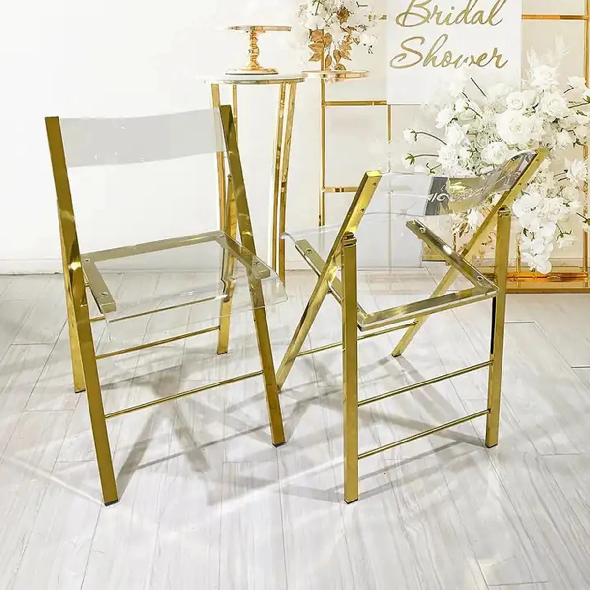 30pcs)Wholesales Brass Gold Silver Event Wedding Dining Chair Stainless Steel Banquet Dining Chair Stackable Rental Chair 264