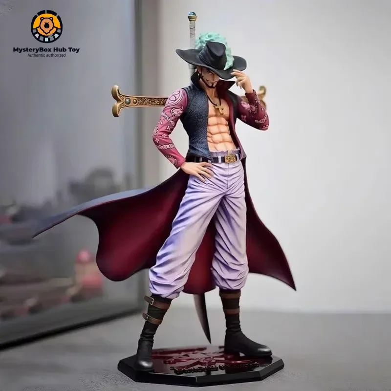 

31cm Spot Hegemony Club Hawkeye Mihawk Seven Warriors One Piece Anime Trendy Toys Model Ornaments For Boys Gifts