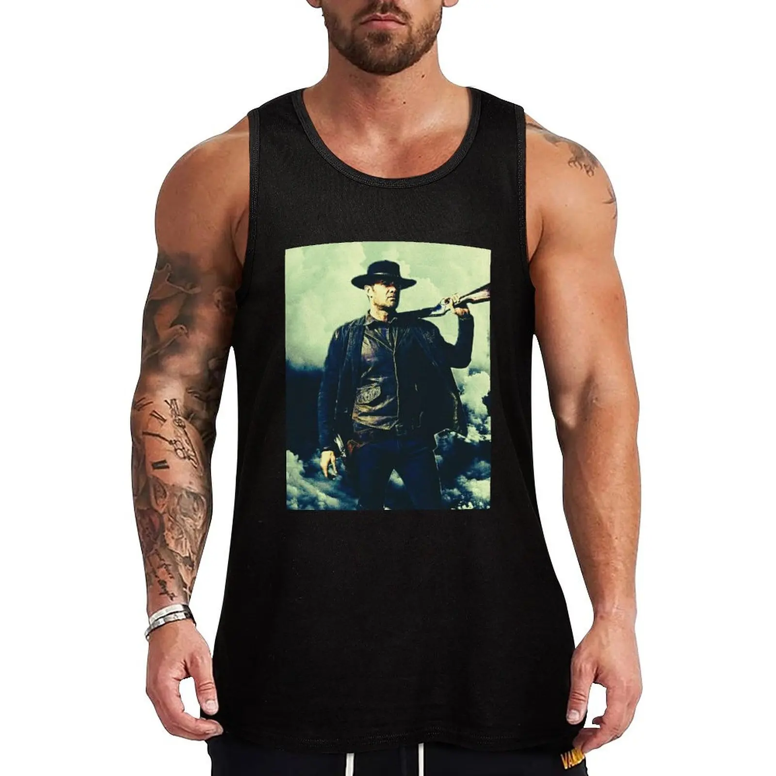 John Dorie in the Apocalypse #1 Tank Top Simple Graphic Tank Top Minimal Print Sleeveless