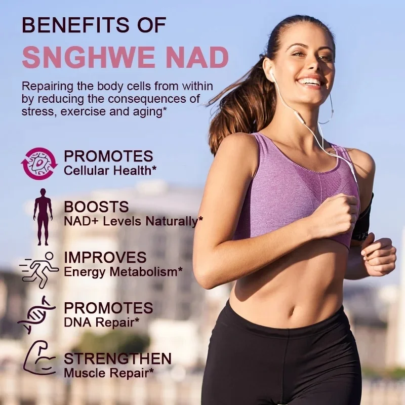 Nad Supplement 1600mg Liposomal Nad+ with Resveratrol Nad Plus Promotes & Longevity Supplements