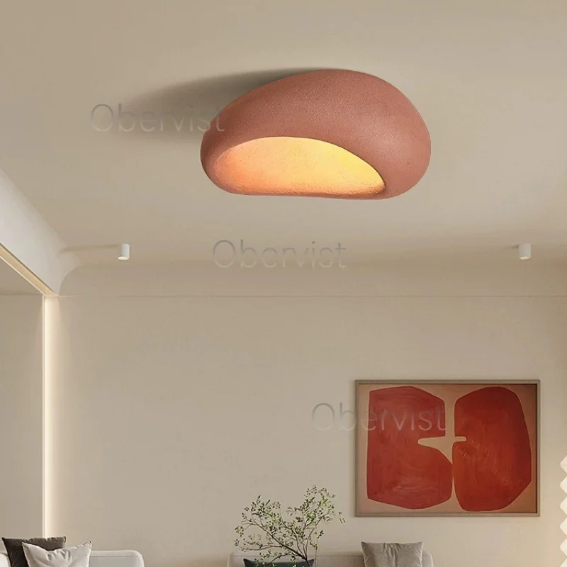

Cream Nordic Wabi Sabi LED Ceiling Light Chandelier Bedroom Affordable Luxury Home Decor Lustre