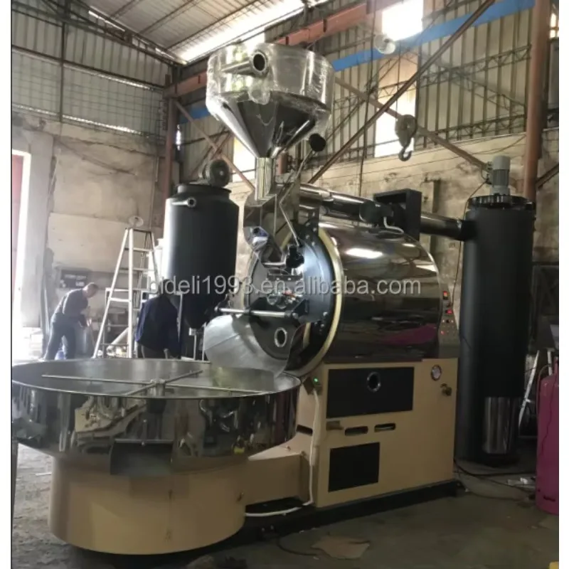 Stainless Steel Industrial Coffee Bean Roaster With Certificate For Coffee Processing Factory