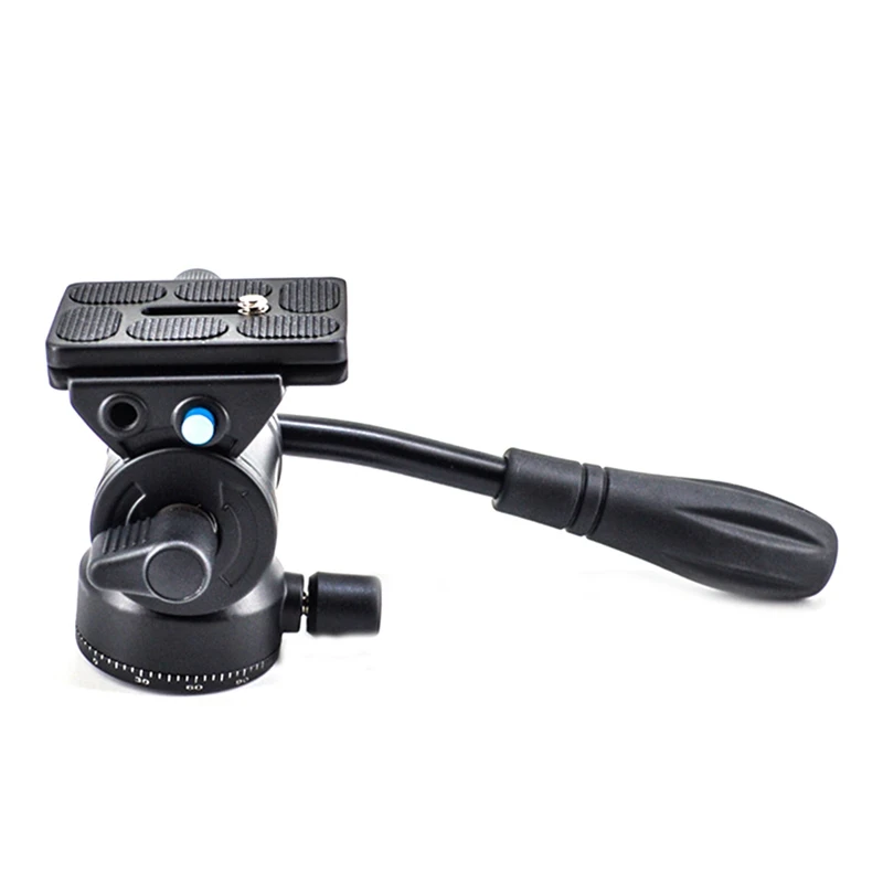 Mini Panoramic Tripod Head Hydraulic Fluid Video Damping Metal Head For Tripod Monopod Camera Holder Stand