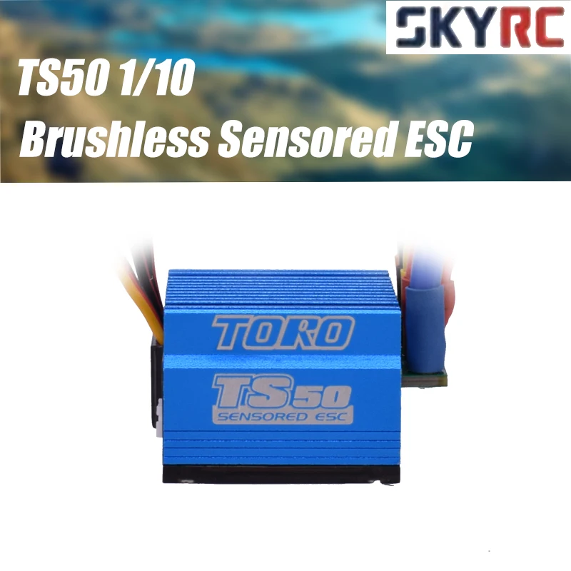 

SkyRC TS50 50A Brushless Sensored ESC with 6V/2A BEC Support Sensor Sensorless Brushless Motor for 1/10 Buggy and Touring Car