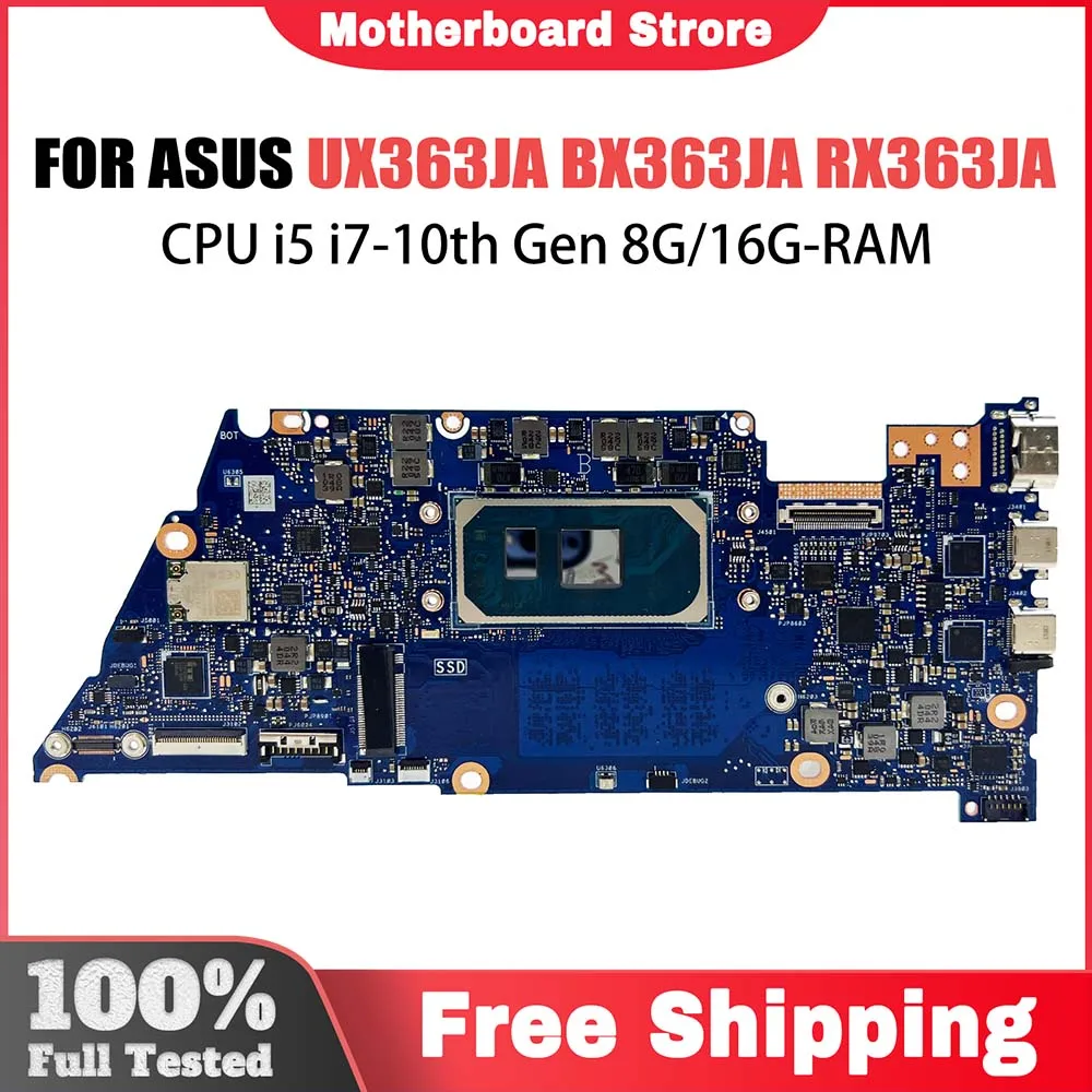 

Motherboard For Asus Zenbook Flip UX363JA UX363JA RX363JA BX363JA Laptop Motherboard with i5 i7 10th Gen CPU 8G 16GB RAM ﻿