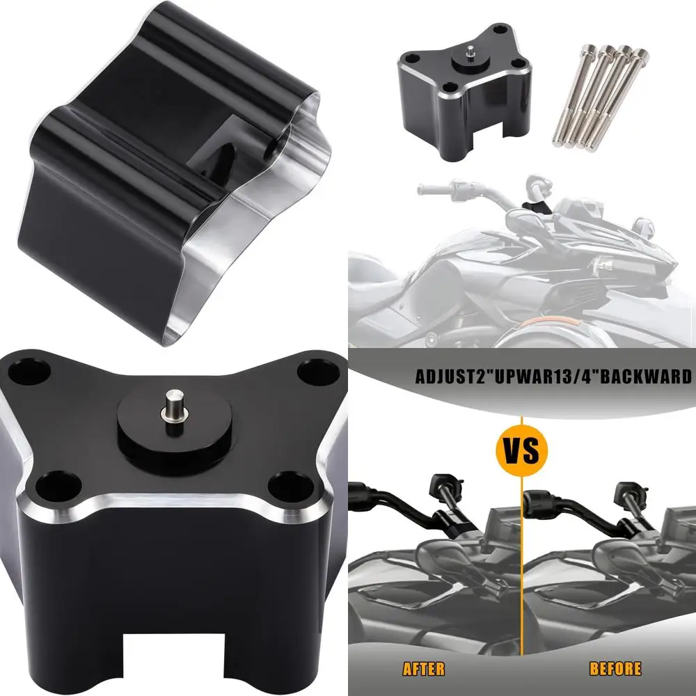 

2-дюймовая подставка для руля Can-AM Spyder F3 F3S F3T F3 Limited 2020-2024 гг., алюминиевые крепления на руль с заготовкой, комплект зажимов для стояка работает с