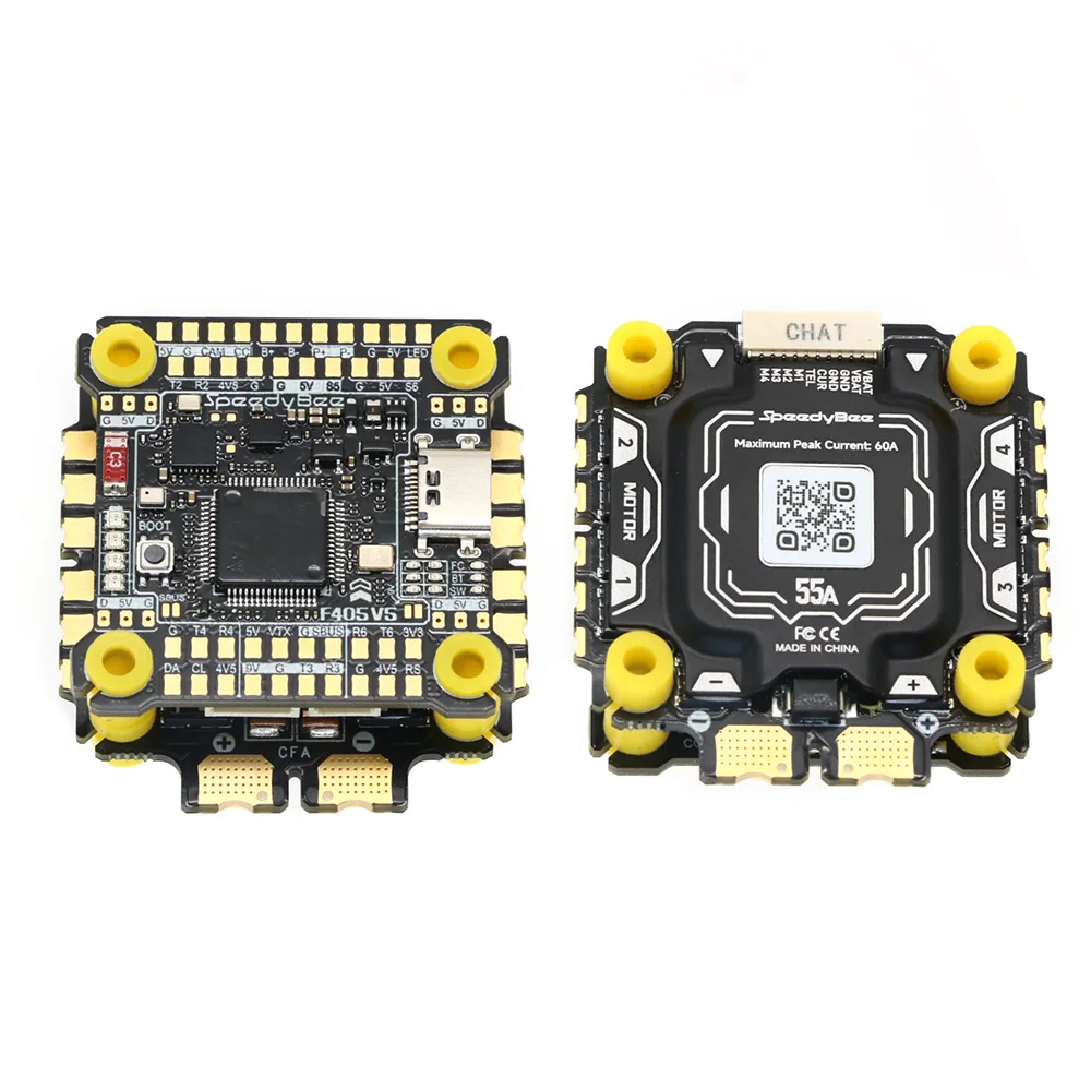 Speedybee F405 V5 Stack F405 V5 FC & OX32 55A ESC 30x30 لطائرة بدون طيار FPV ذاتية الصنع
