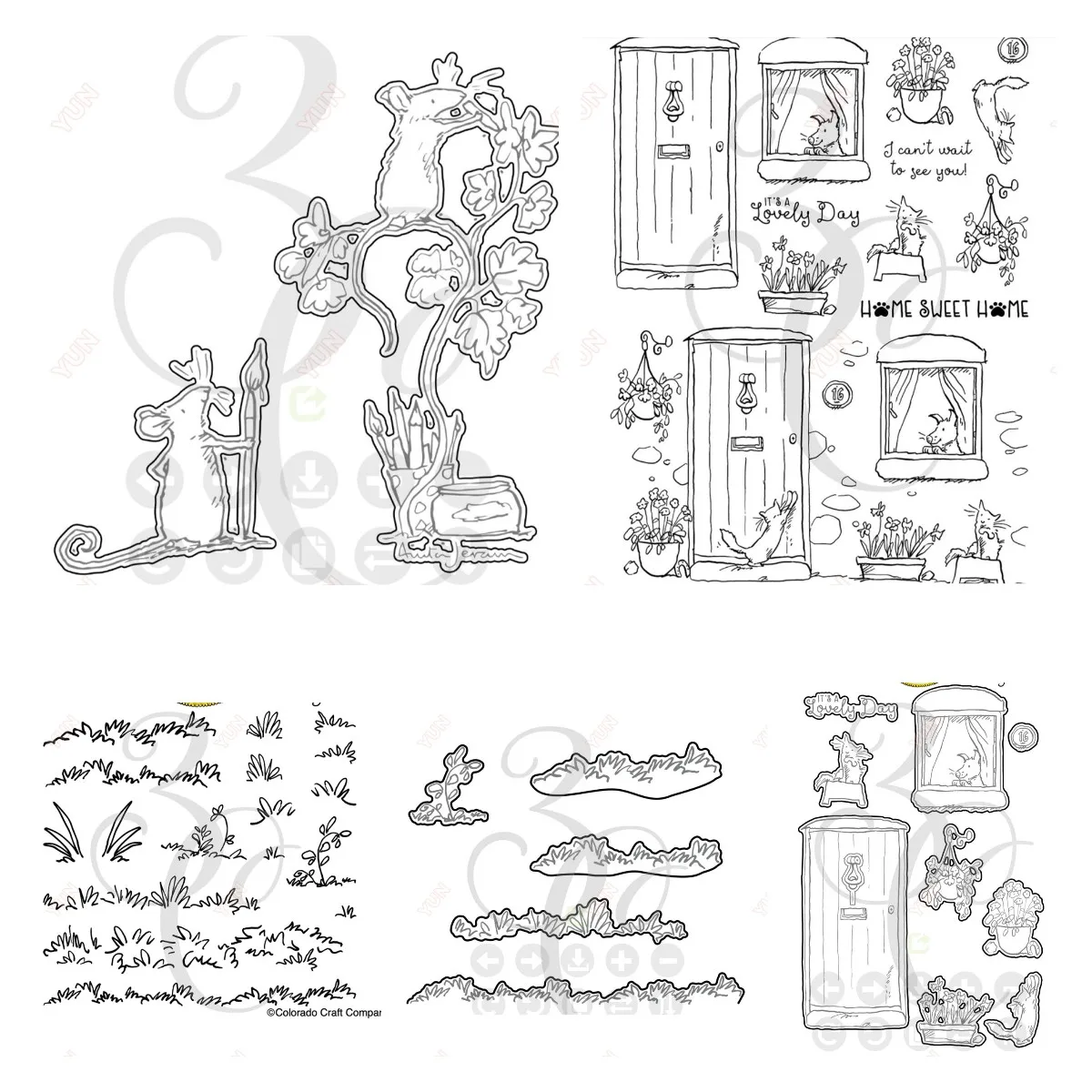 Home Sweet Home Love Art Spring Newest Embossing Cut Dies and Stamps Handmade DIY Scrapbook Greeting Card Diary Craft Decoration