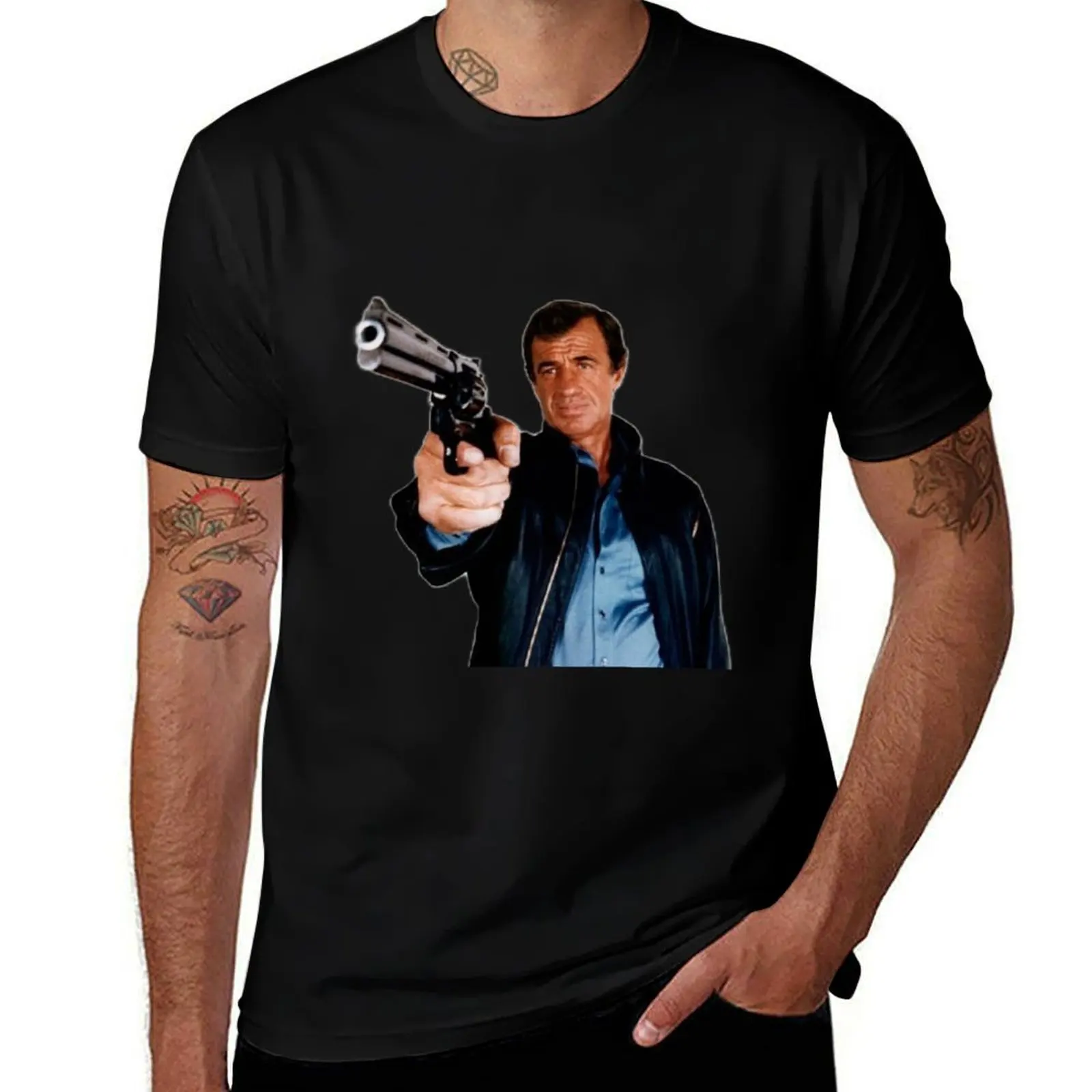 

Jean Paul Belmondo T-Shirt Louboutins cotton graphic tees summer top mens graphic t-shirts hip hop