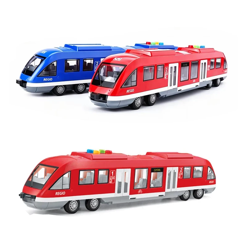 Oversized 45CM Subway Toy Model Train Simulation Light Rail Train with Light Music Toy Car Model Gifts