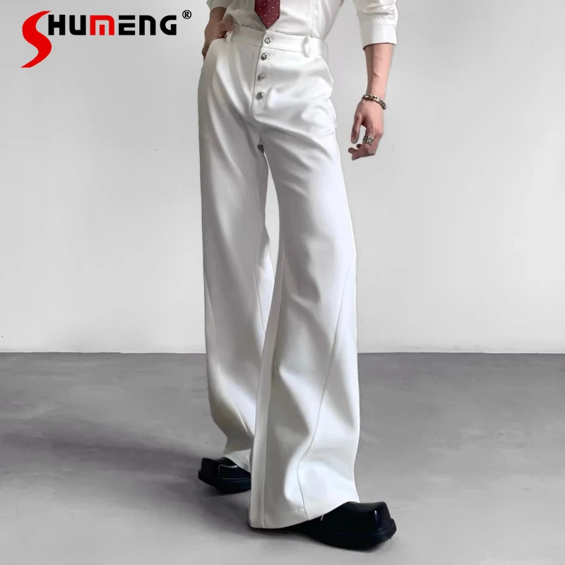 

2026 Spring High Street Simple Comfort Trousers Male Simple High-waist Straight-leg Trousers Men's Solid Color Stylish Pants