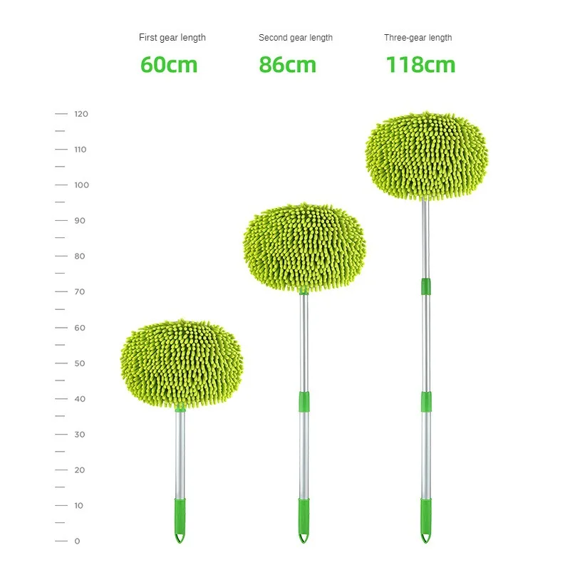 

Car Washing Mop Three Section Telescopic Special Brush Soft Bristle Cleaning Car Washing Tools Without Leaving Water Marks