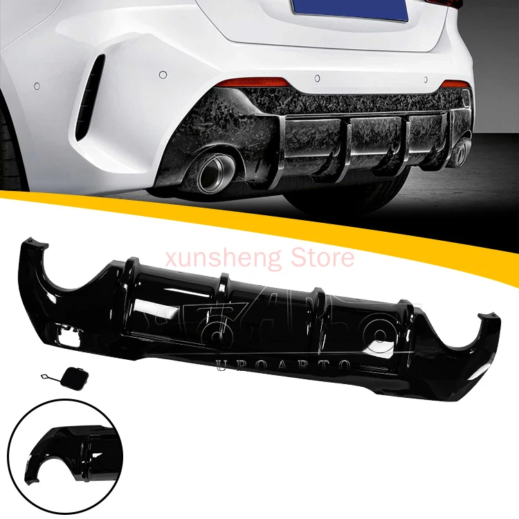 Car Accessories ABS gloss black MP Rear Bumper Diffuser Lip For BMW 1 Series F40 Hatchback 2019 2020 2021 2022 Car Styling
