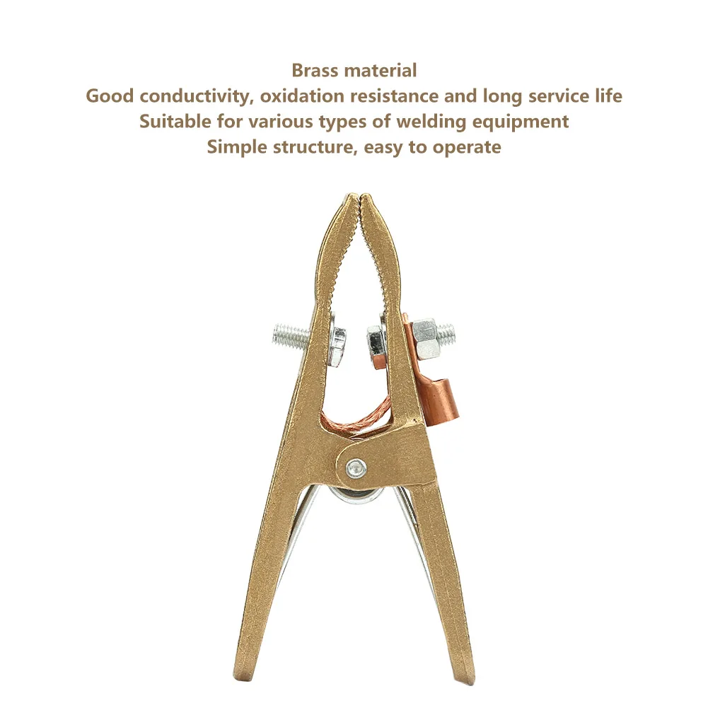Imagem -02 - Uma Forma Terra Soldagem Terra Braçadeira Aterramento Alicadores para Argon Arc Welding Machine Latão Material 500a