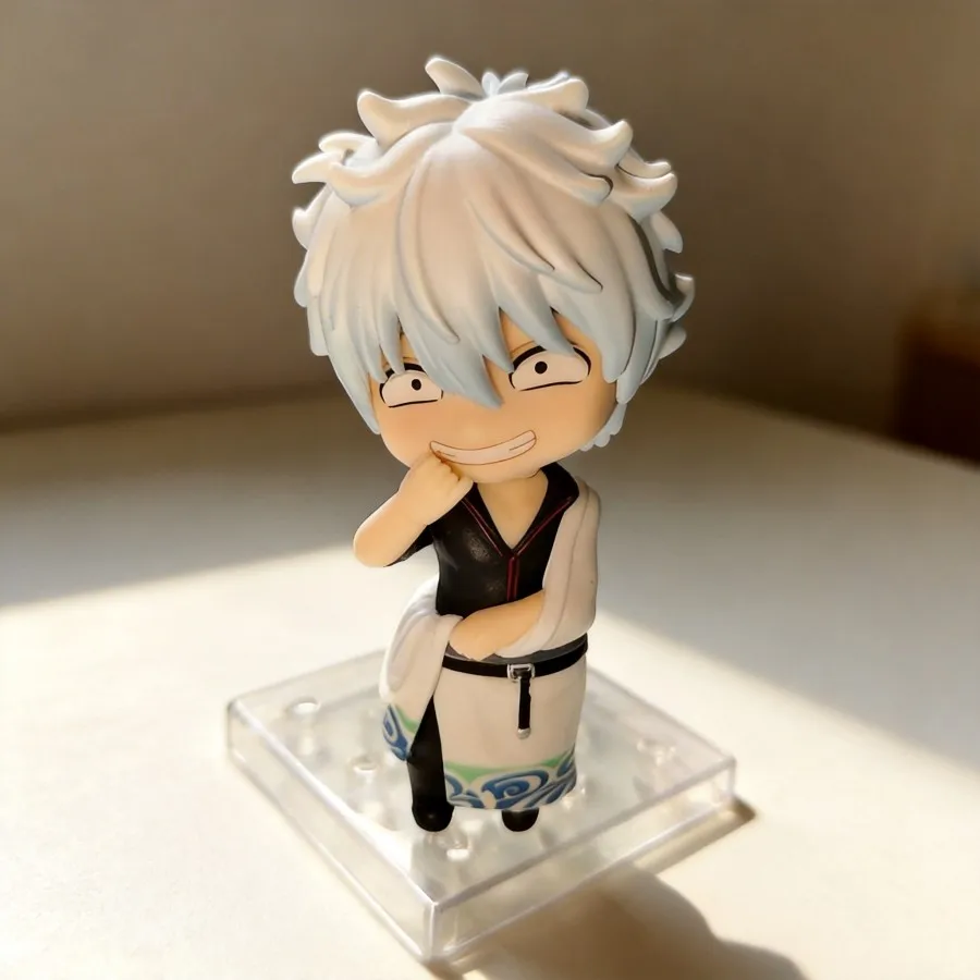 

High Quality Chinese Version Anime Figure Gintama Sakata Gintoki 10cm Movable Toy Model Decoration Collection