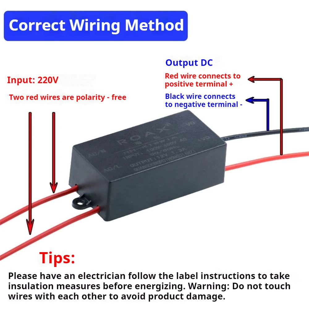 AC-DC Switching Power Supply AC180-480V to DC5V 9V 12V 24V Step-Down Isolation Regulated Constant Voltage Power Supply Module