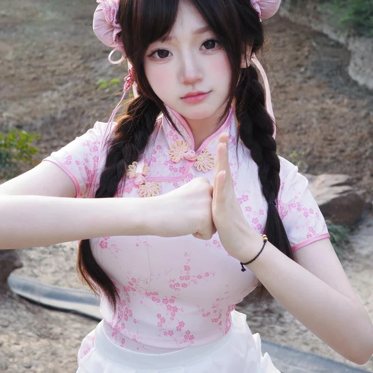 تنورة صينية جديدة من Sle Dr loween Cisas Cosplay orm تنورة خادمة ناعمة للفتيات ملابس يومية