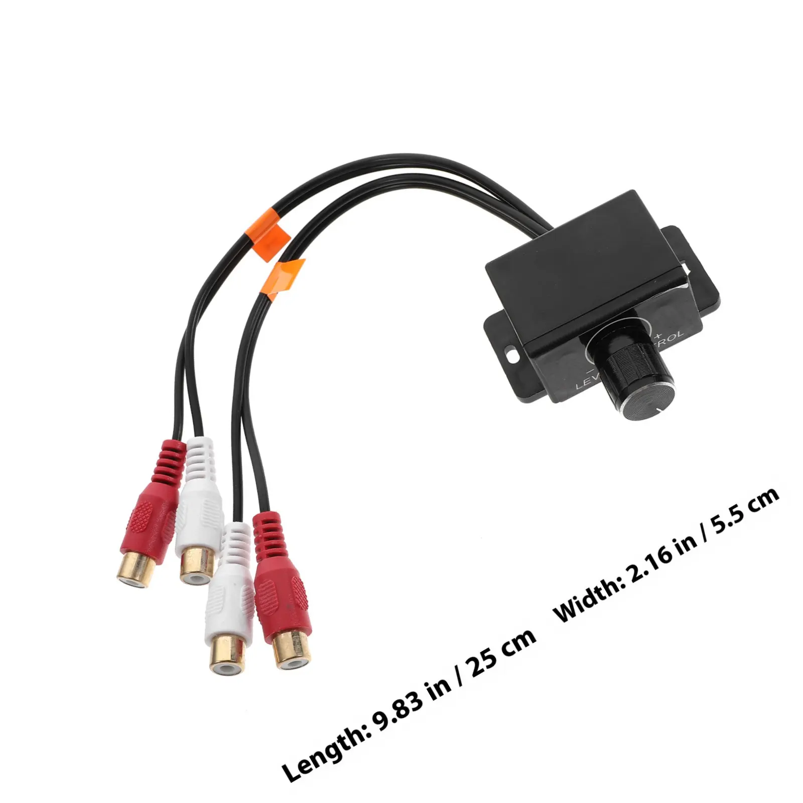 Bass Knob Rca Audio Adjuster Universal Car Amplifier Volume Level Control Compatible Motorcycle Speaker System Audio Amplifier
