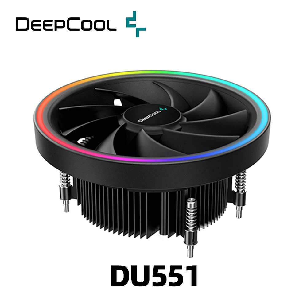 DeepCool UD551 ARGB Processor Fan Cooler for AMD Socket AM4 AM5 Top Flow Cooling Radiator 13.6cm CPU Fan Cooling for PC Gamer