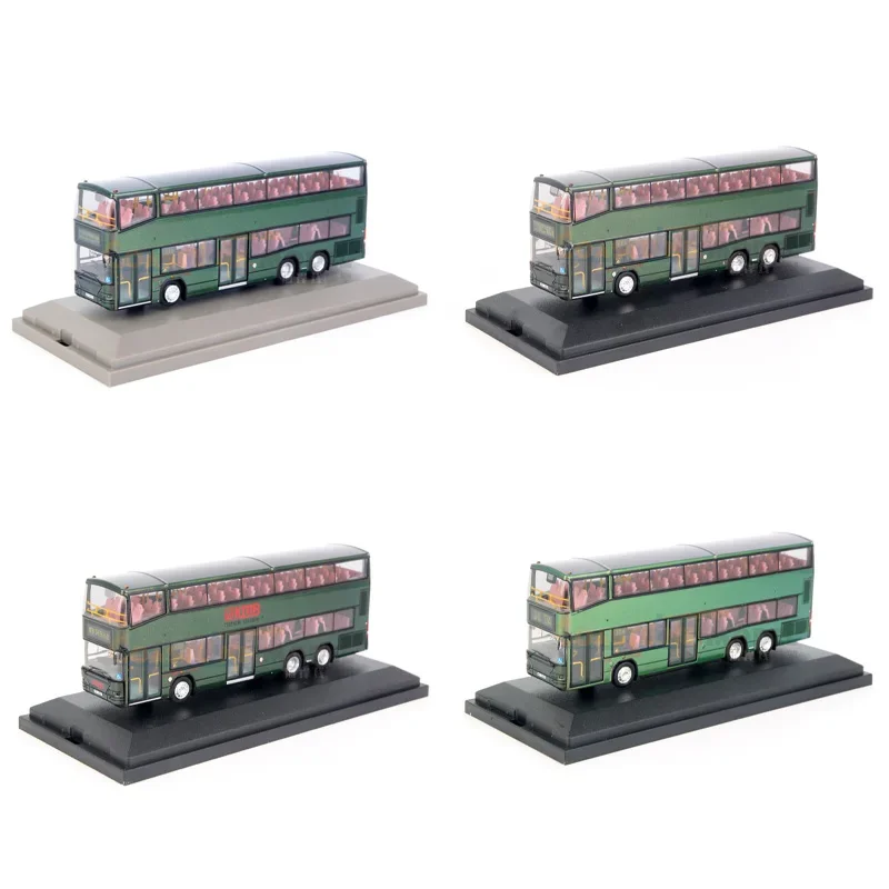 

1:76 Scale Diecast Alloy Hong Kong NEOPLAN Double Decker Bus Toys Cars Model Classics Nostalgia Adult Souvenir Gifts Static