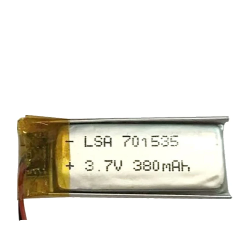 701535 3.7V 380mAh new Polymer Lithium Rechargeable Battery for Bluetooth Headset Dog Training Device Credit Card Machine