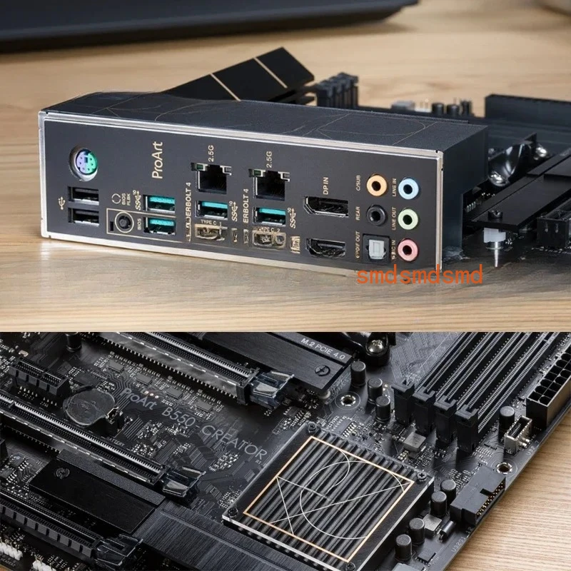 B550 Ryzen AM4 ATX Motherboard ProArt B550 Creator AMD, Suitable for Content Creators, with PCIe ® 4.0, Dual Type-C Function