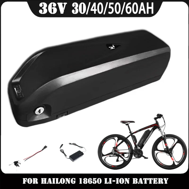 36V 30Ah 40Ah 50Ah 60Ah 18650 Hailong Battery For Bafang BBS02 BBS03 BBSHD Motor