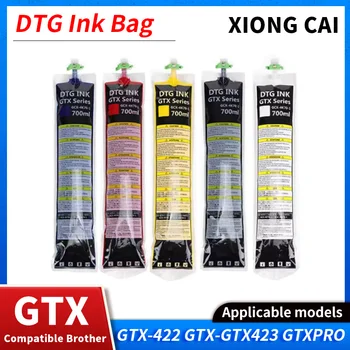 DTG Ink 700ML/Bag GTX Ink Bag With One Time Chip Textile Pigment White Ink Bag For Brother GTX-422 GTX-423 GTXPRO Series Printer