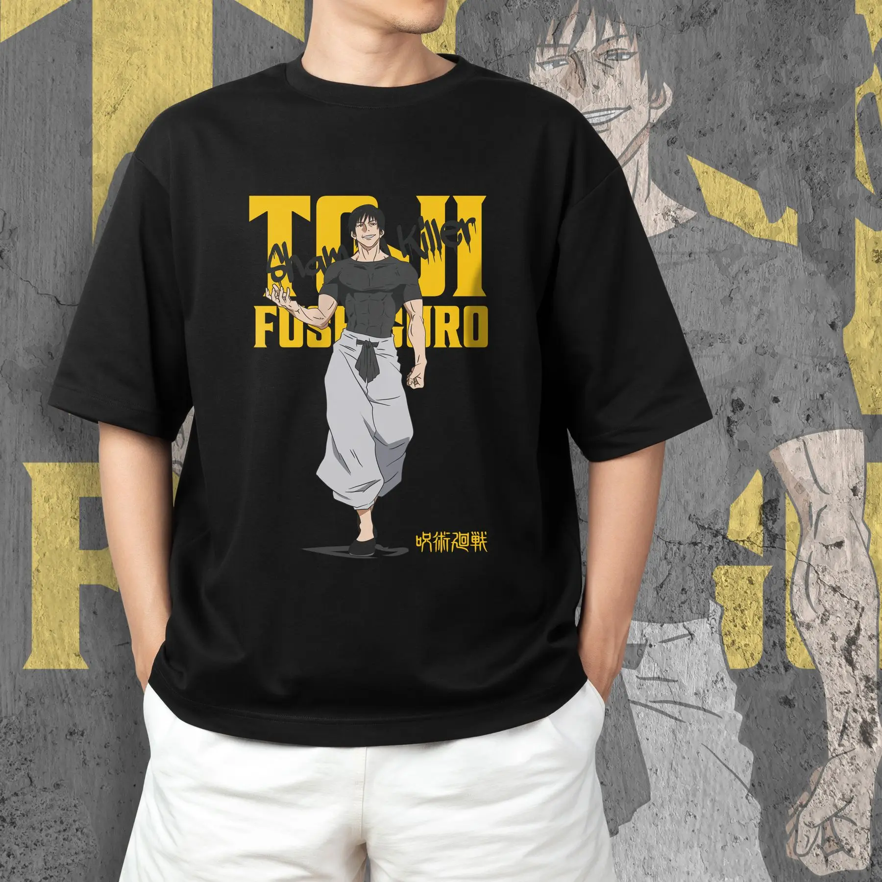 T-shirt with print Magic Battle - Toji Fushiguro 2