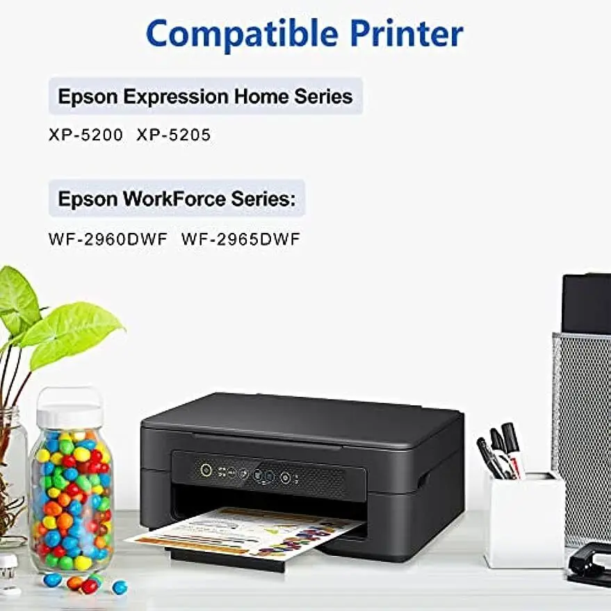 503XL Ink Cartridges Replacement for Epson 503 Compatible with Expression Home XP-5200 XP-5205 XP5200 Workforce WF-2960 WF-2965