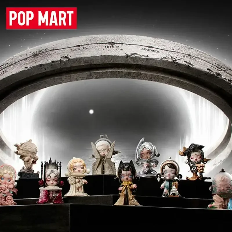 POP MART SKULLPANDA WHERE TIME DWELLS Serie Blind Box Spielzeug Mystery Box Überraschungsbox Puppe Anime Figur Schreibtischdekoration Sammlerstück