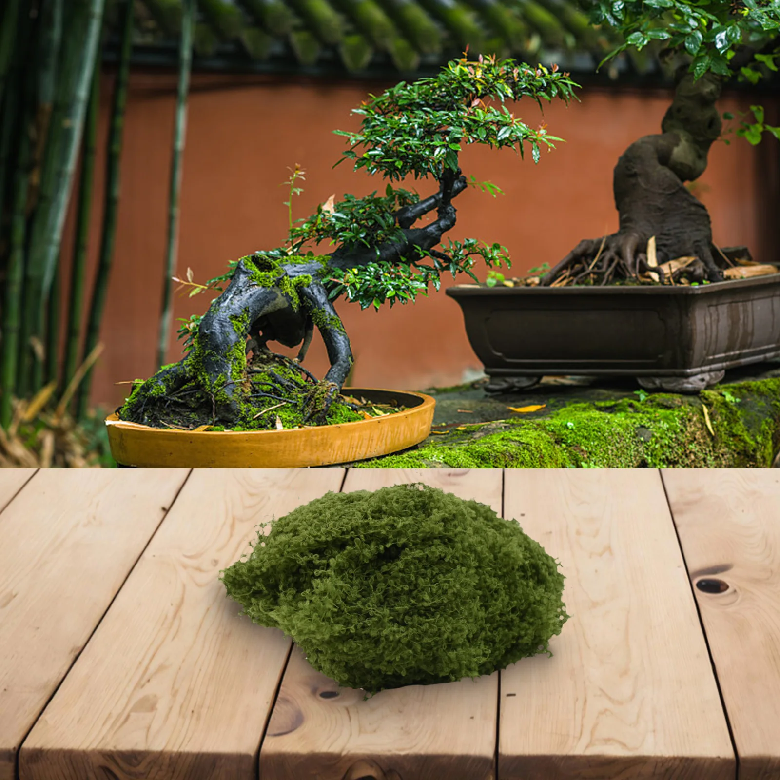 Simulation Moss Grass Turf Lawn Fake Moss Plastic Artificial Moss Fake Green Plants For Garden Wall Decor Micro-Landscape Decor