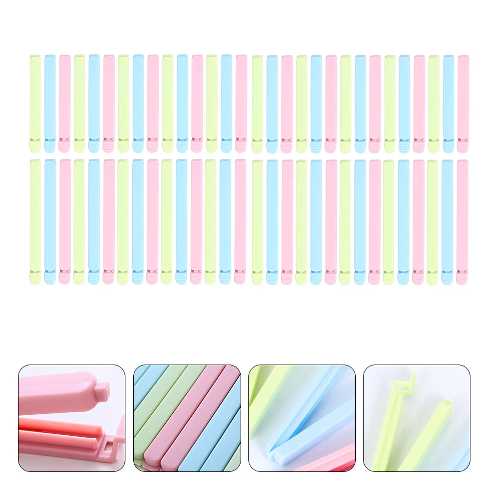 

60 Pcs Food Clip Bag Clips Snacks Bread Chip Chips Pp Fresh-keeping Sealing Storage