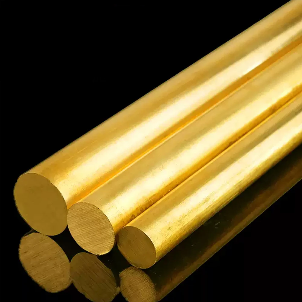 1pcs Length 100/150/200/250/300/400/500mm Solid Brass Rod Dia 3mm 5mm 6mm to 50mm H59 Brass Round Bars