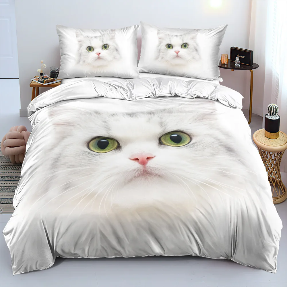 2/3pcs bedding set Digital Print Comfortable Duvet Cover for Home Bedroom Decoration, 1 Duvet Cover and 2pillowcase with Zippers