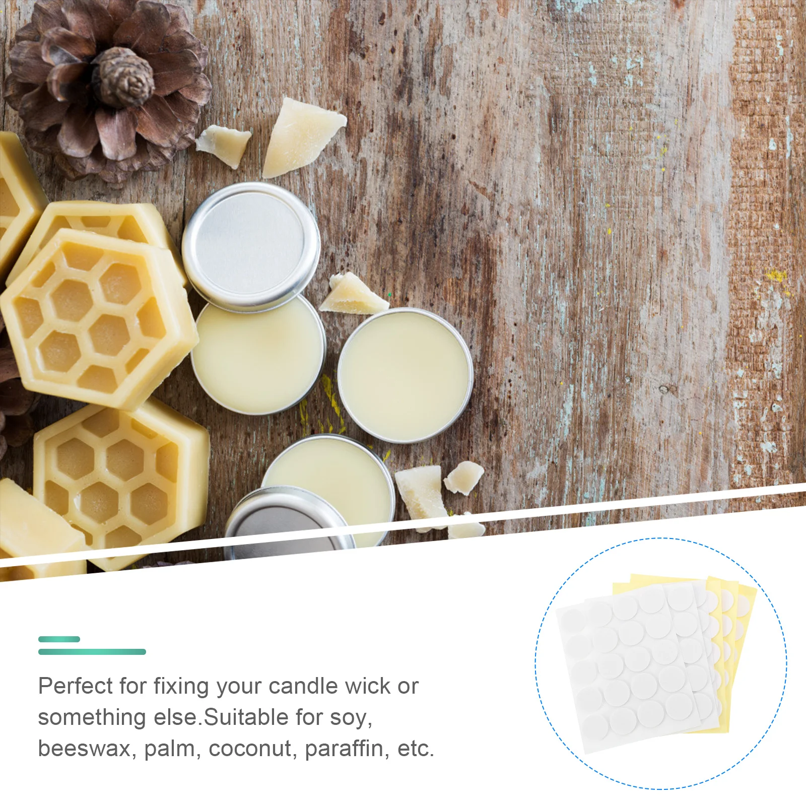 100 قطعة من ملصقات الفتيل على الوجهين، شريط لاصق قوي مقاوم للحرارة، أداة صنع ملصقات رغوة لاصقة