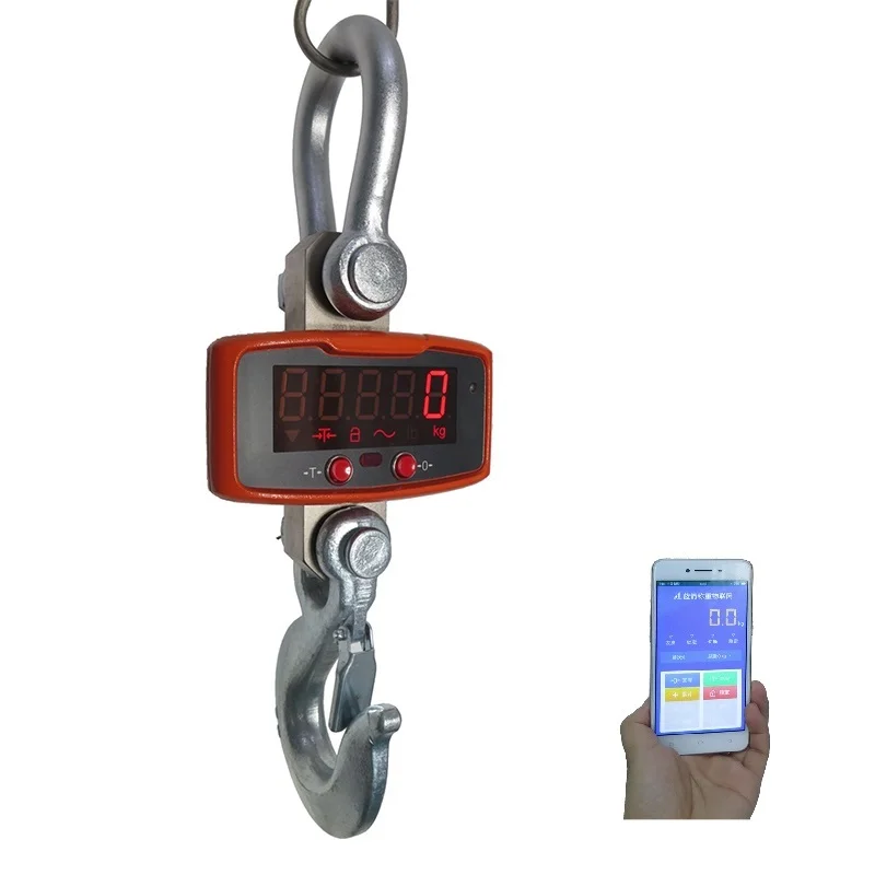 New design Rechargeable electronic scale 2 ton 3 ton 5 ton crane scale fast charging Industrial hanging digital crane scale