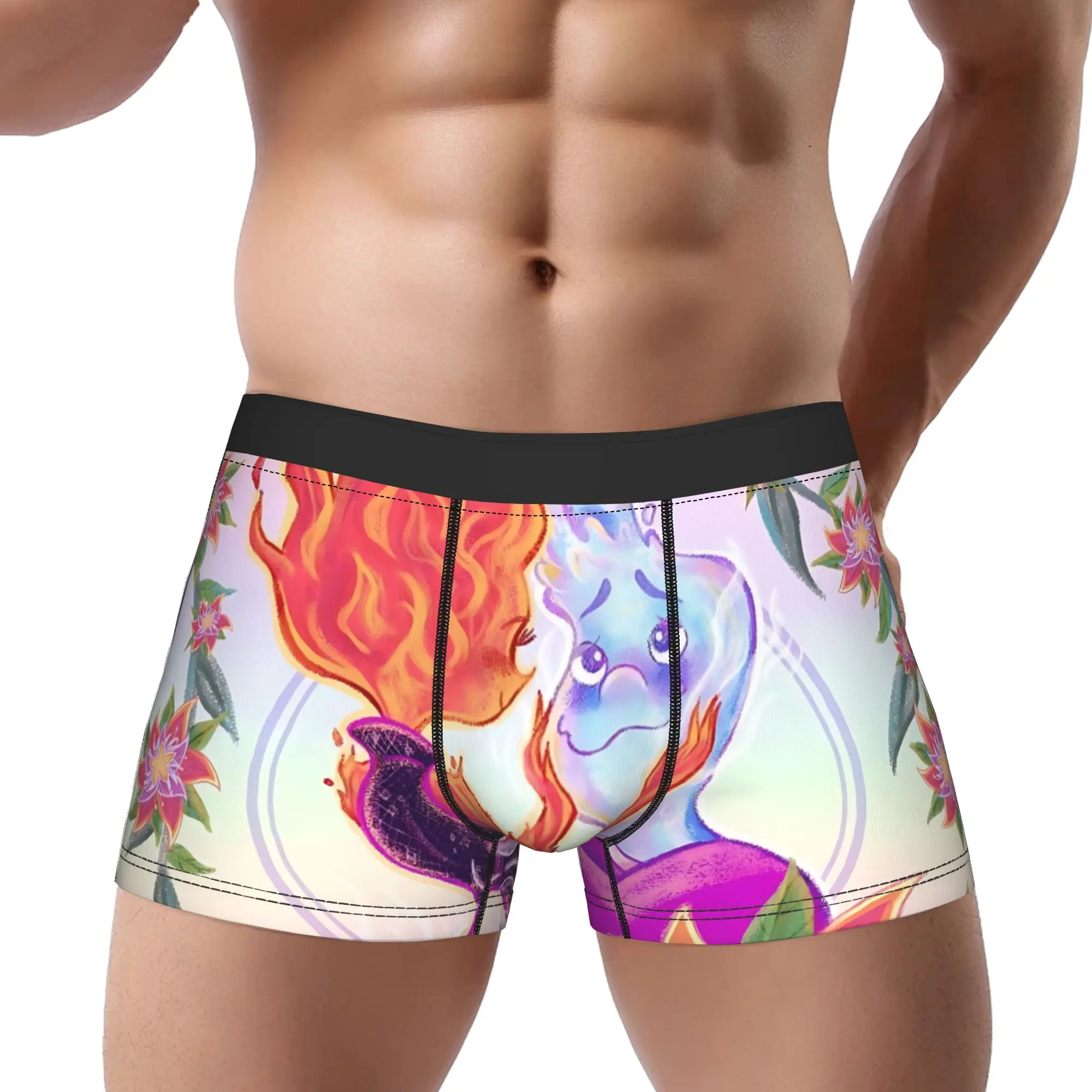 

1piece Elemental Ember & Wade Underpants Homme Panties Man Underwear Comfortable Shorts