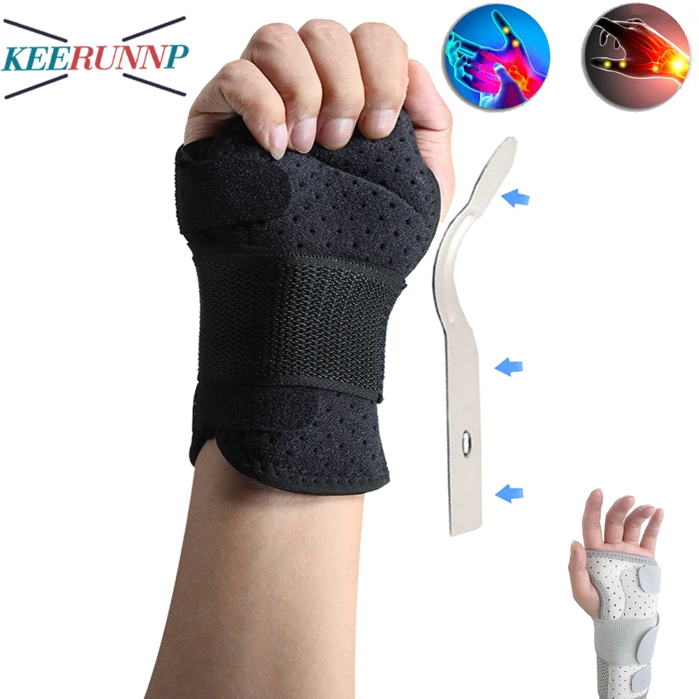 1Pcs Wrist Brace for Carpal Tunnel,Adjustable Night Wrist Support Brace & Splints for Right Left Hand,Hand Support for Arthritis