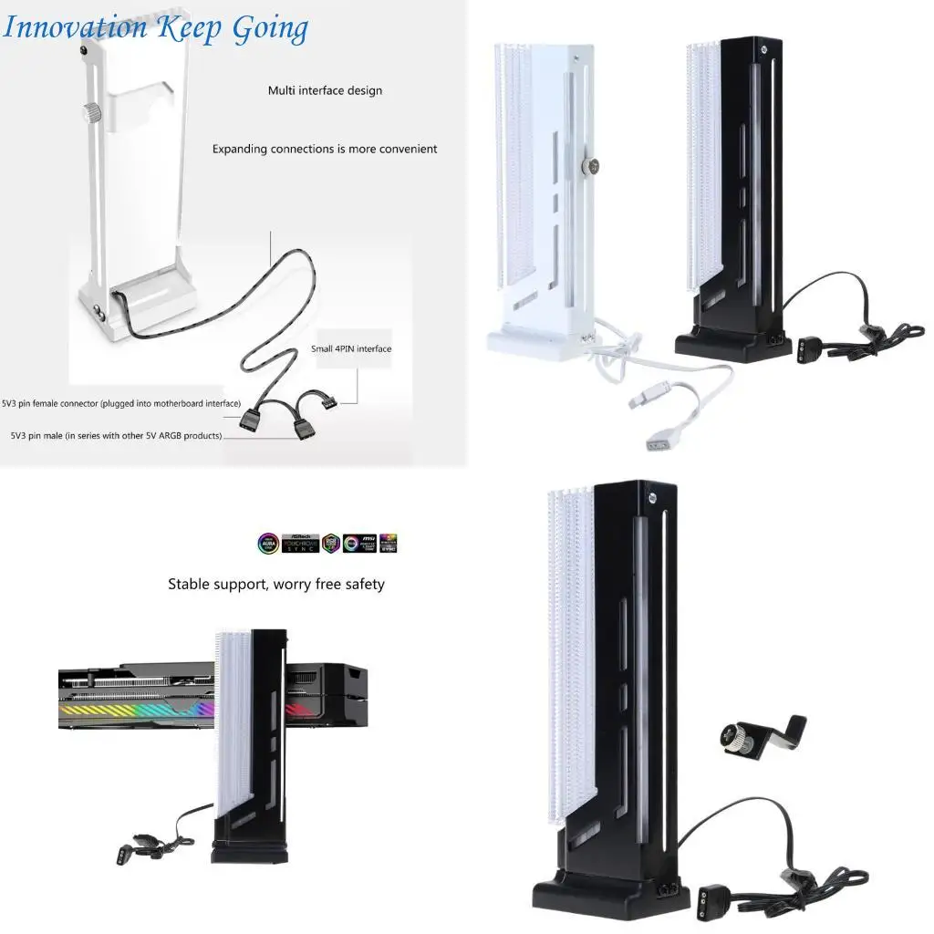 

E65C Adjustable Vertical GPU Support Ensure Stability and Balance for Graphics Card